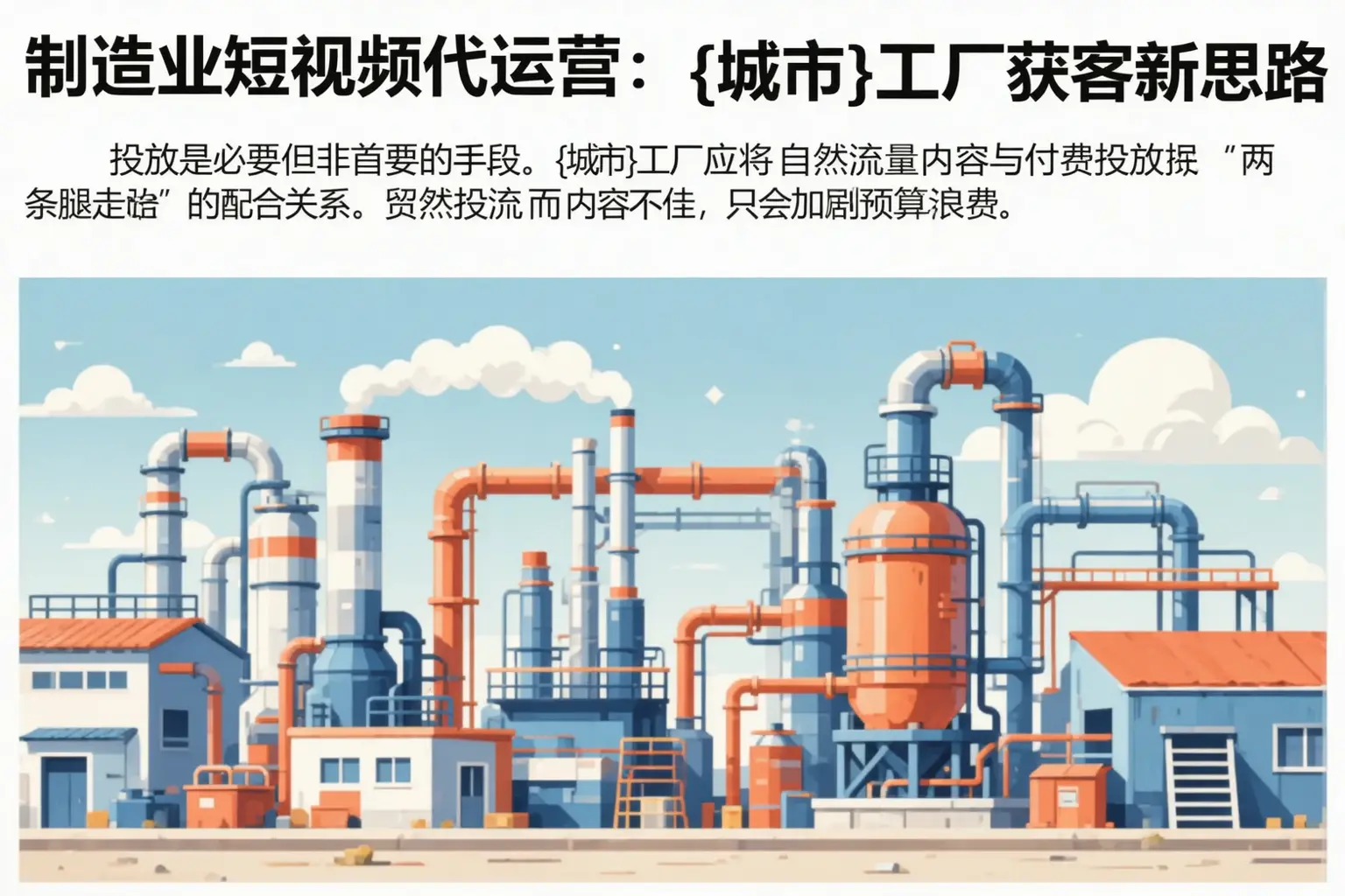 制造业短视频代运营:那曲工厂获客新思路
