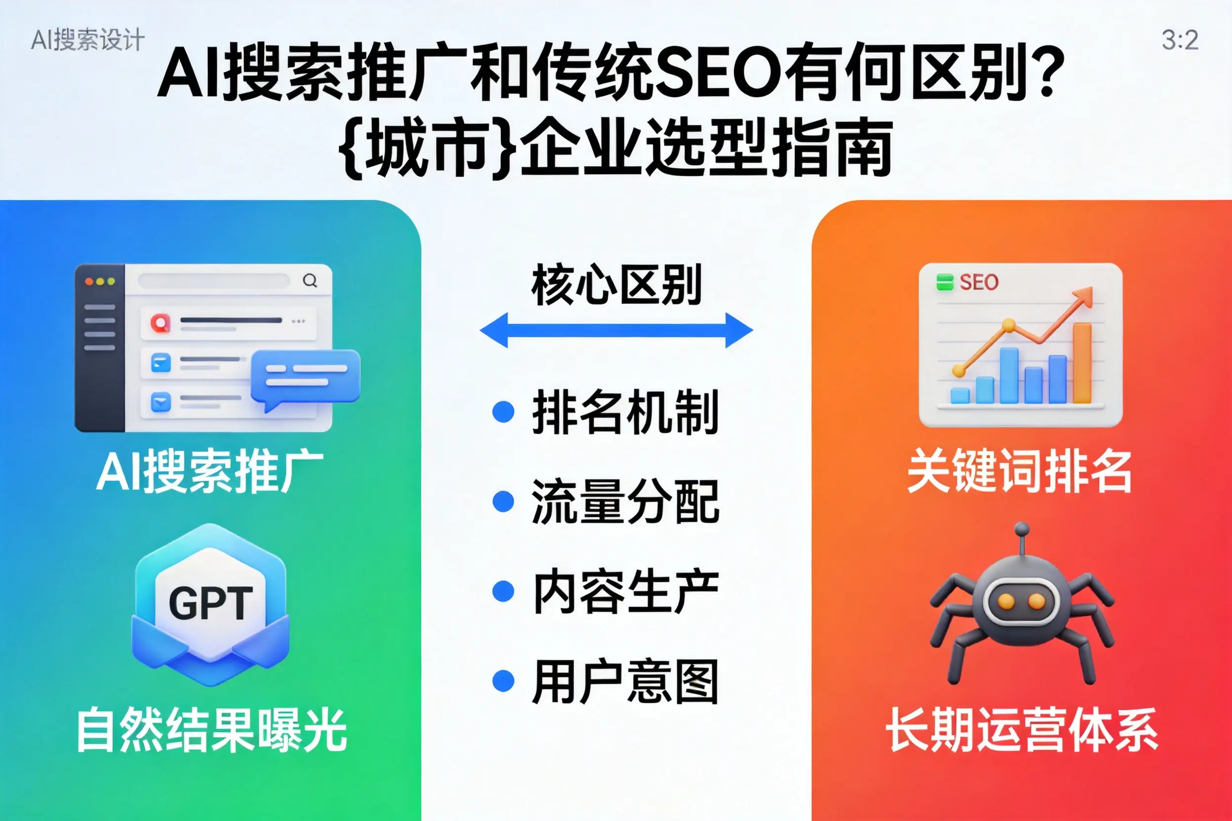AI搜索推广和传统SEO有何区别？那曲企业选型指南