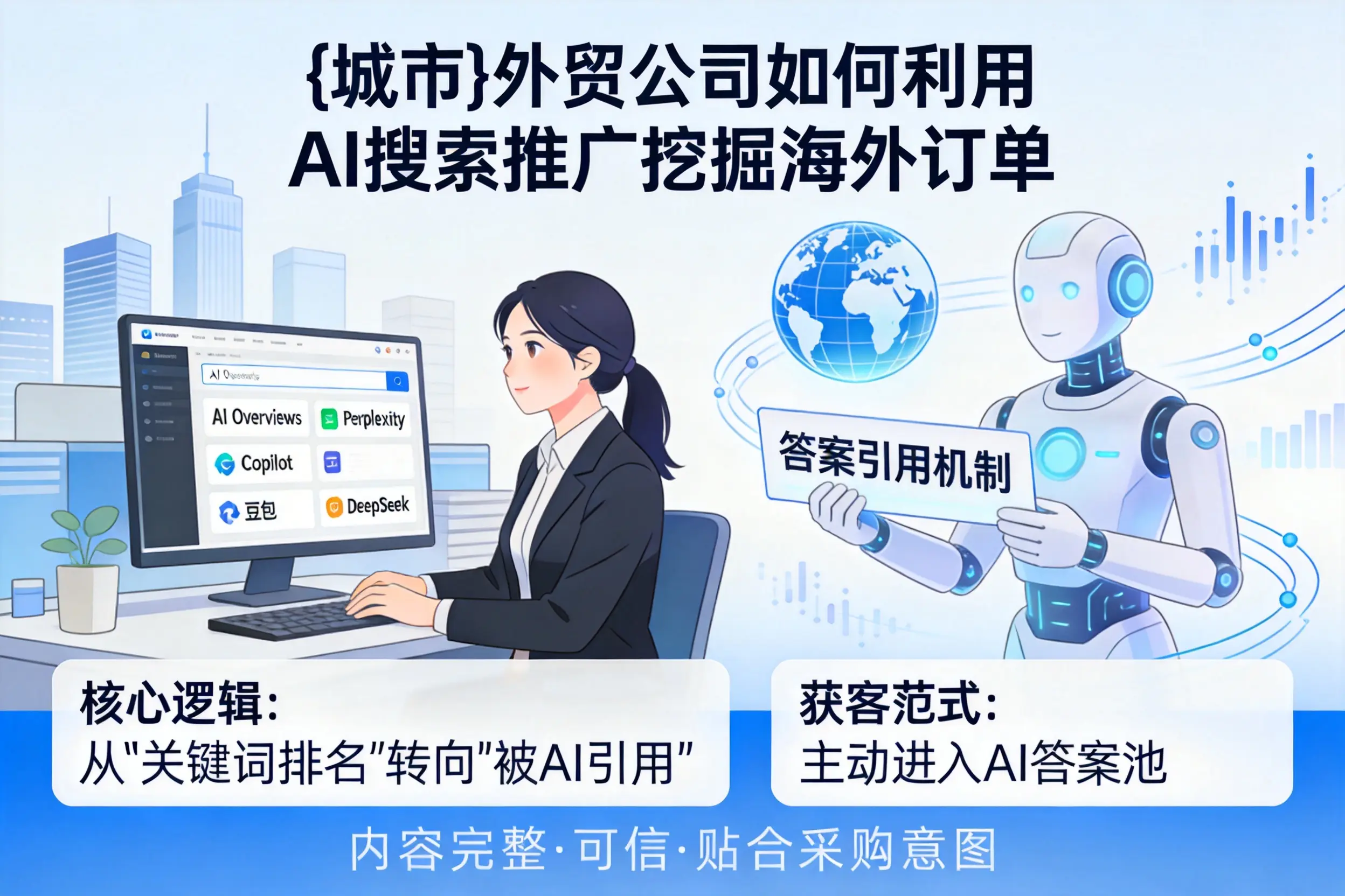那曲外贸公司如何利用AI搜索推广挖掘海外订单