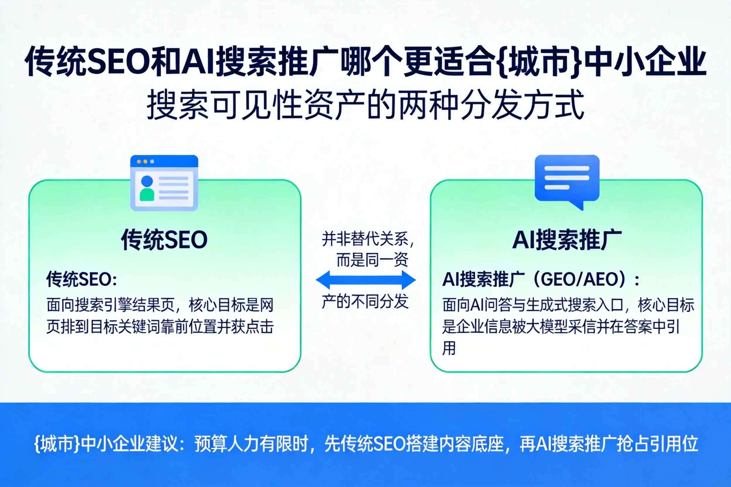 传统SEO和AI搜索推广哪个更适合那曲中小企业