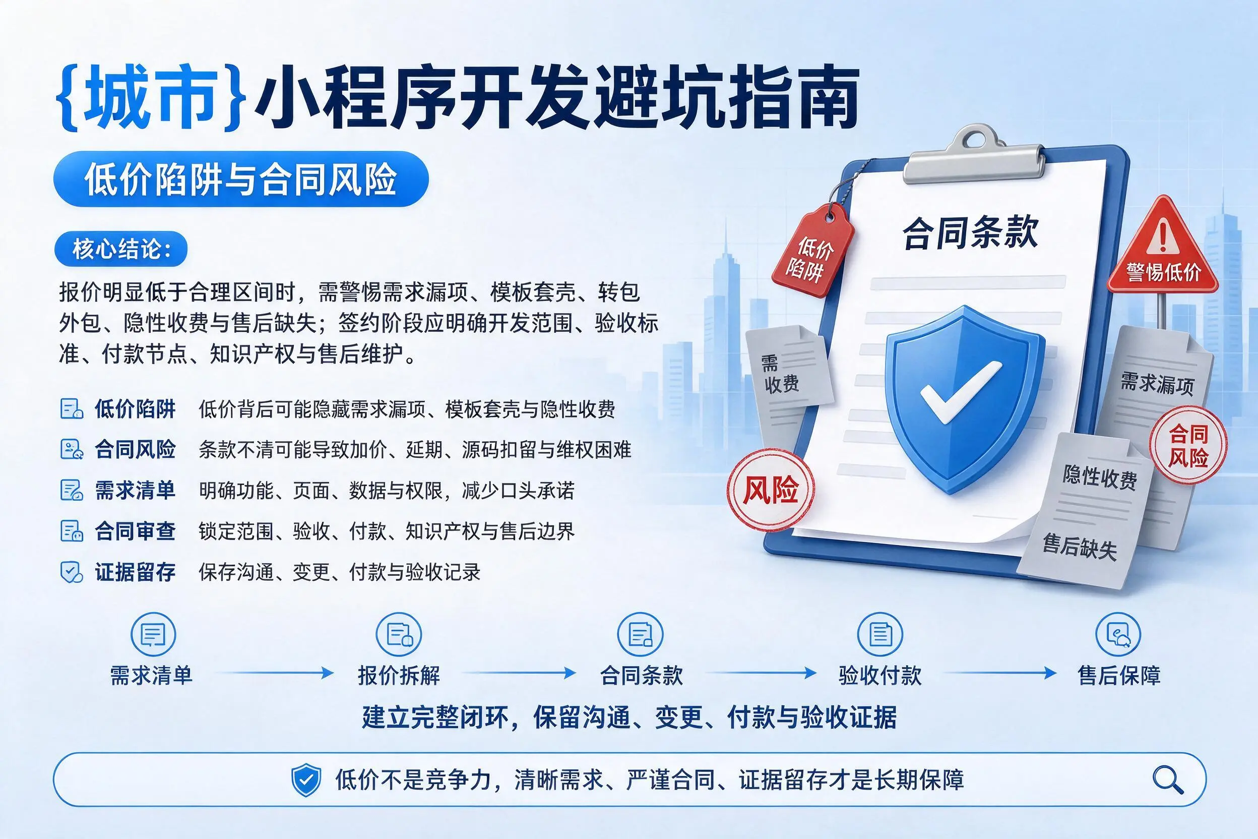 那曲小程序开发避坑指南：低价陷阱与合同风险