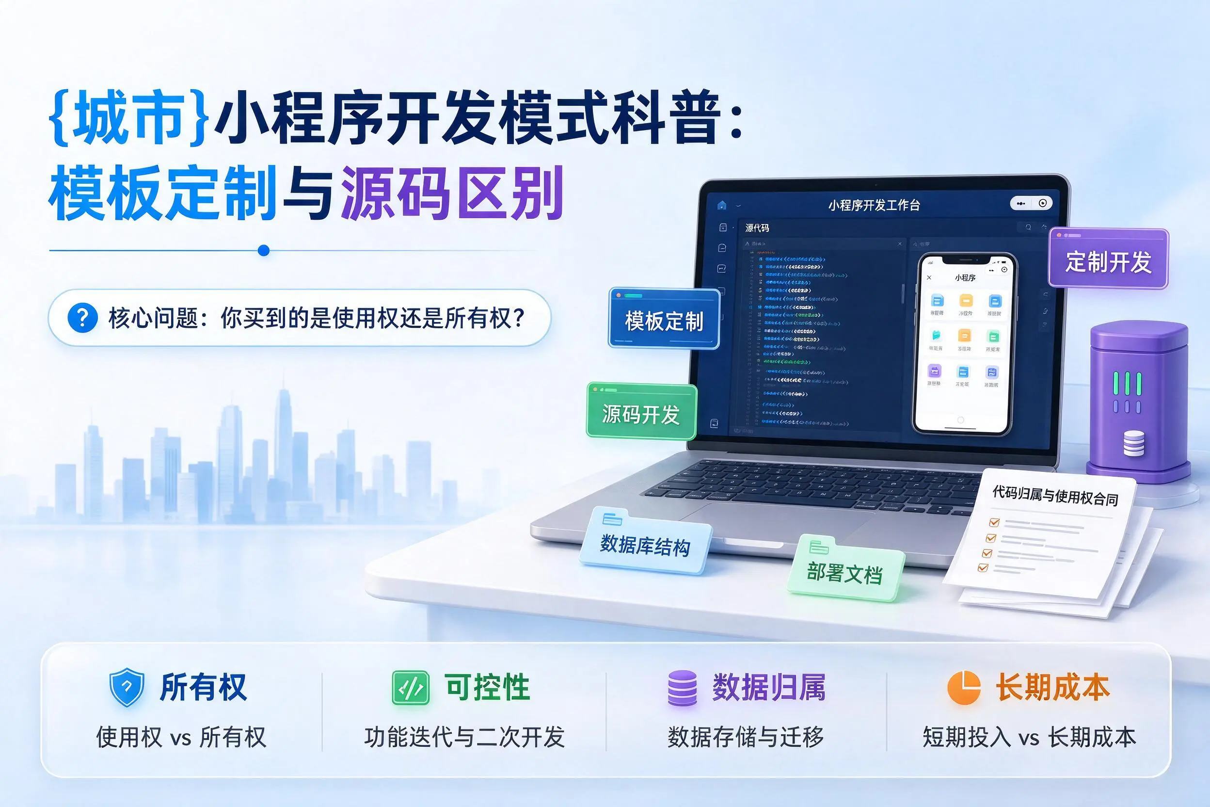 那曲小程序开发模式科普:模板定制与源码区别