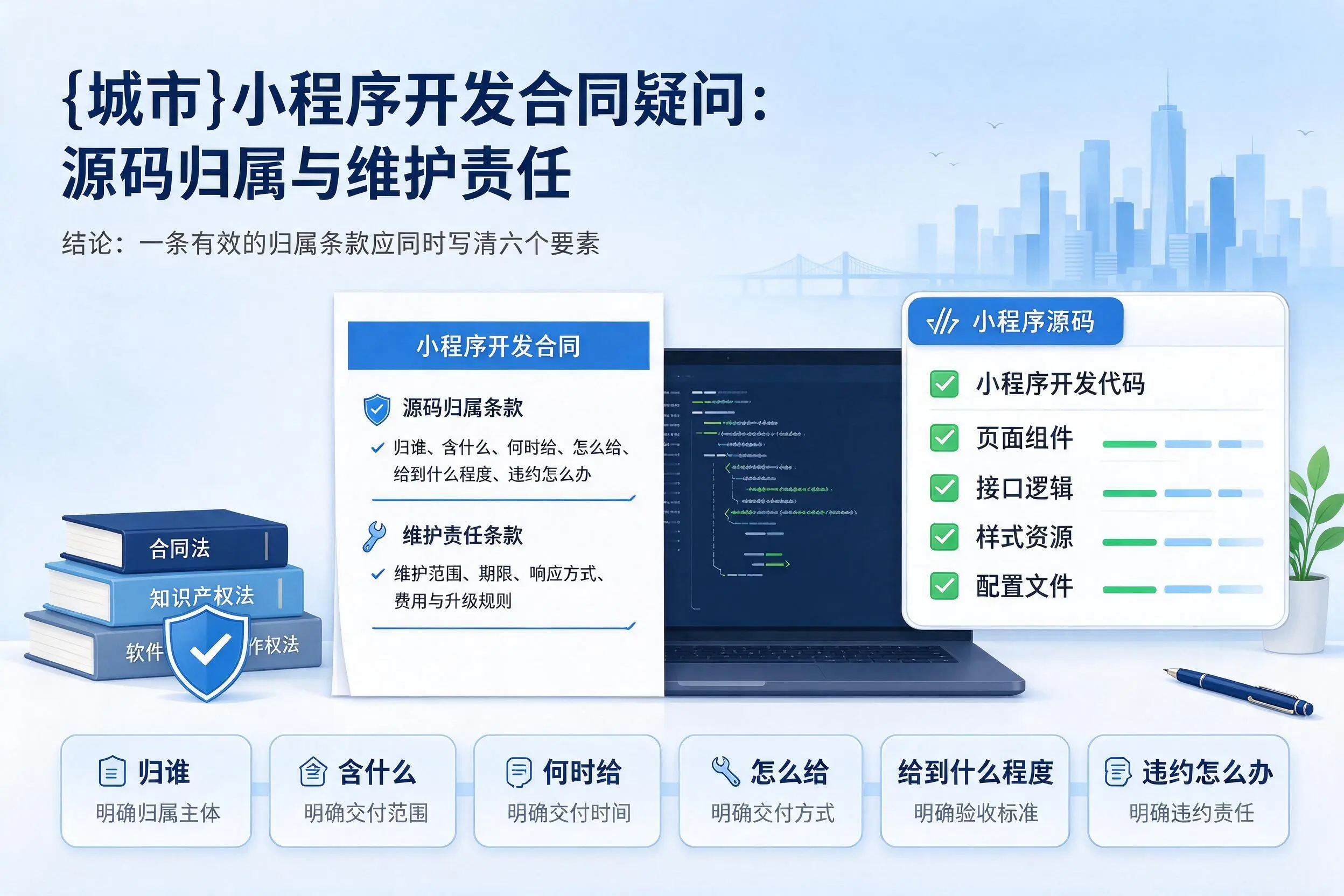 那曲小程序开发合同疑问:源码归属与维护责任
