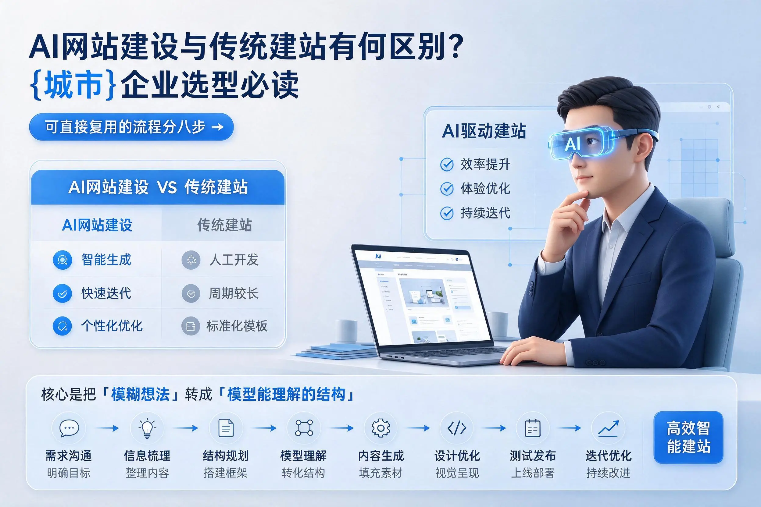 AI网站建设与传统建站有何区别？那曲企业选型必读