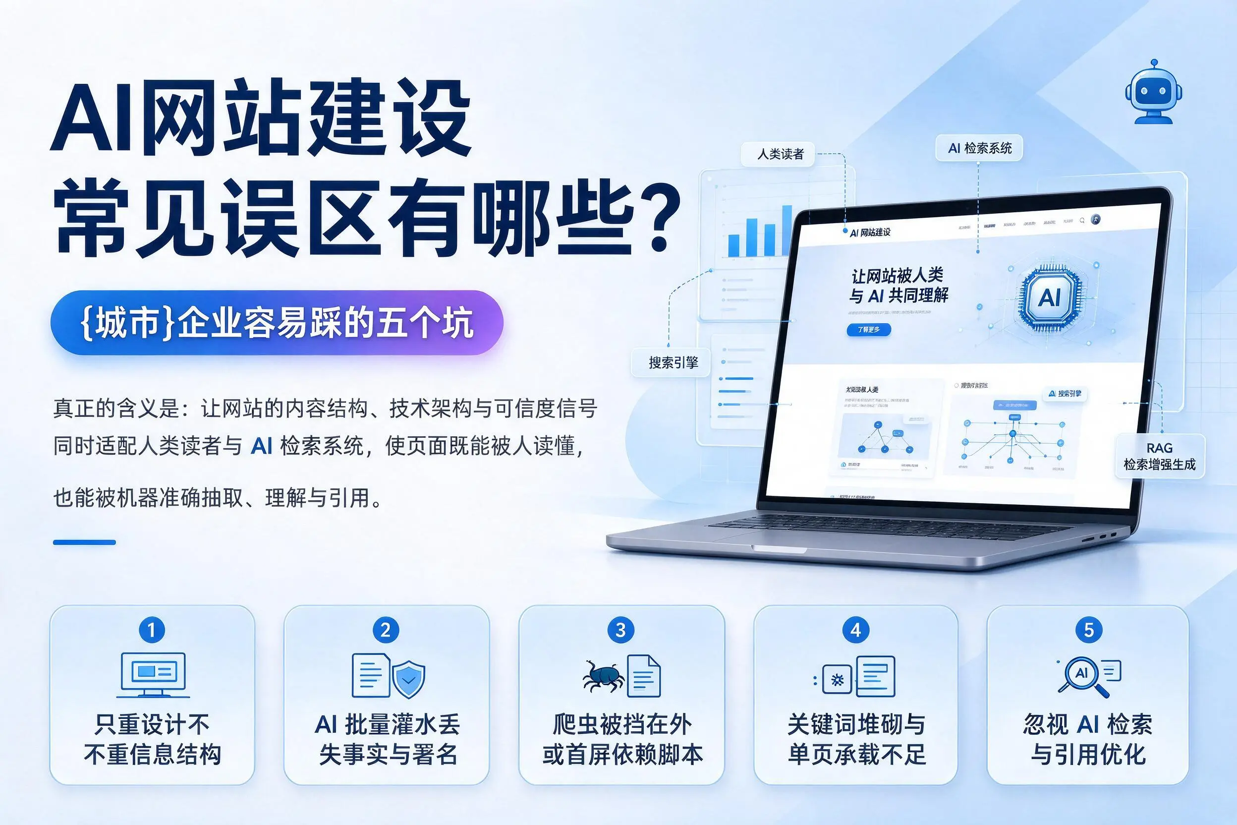 AI网站建设常见误区有哪些？那曲企业容易踩的五个坑