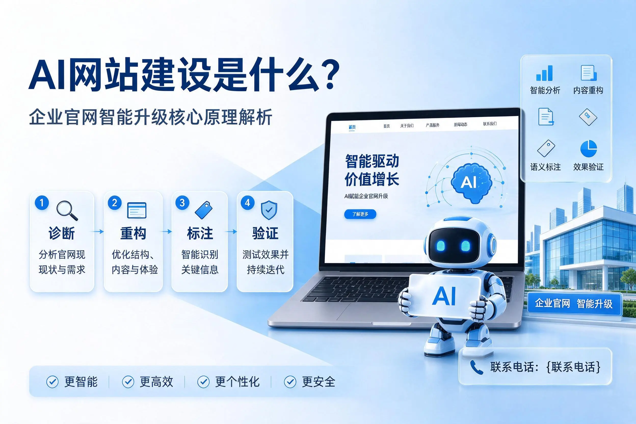 AI网站建设是什么?那曲企业官网智能升级核心原理解析