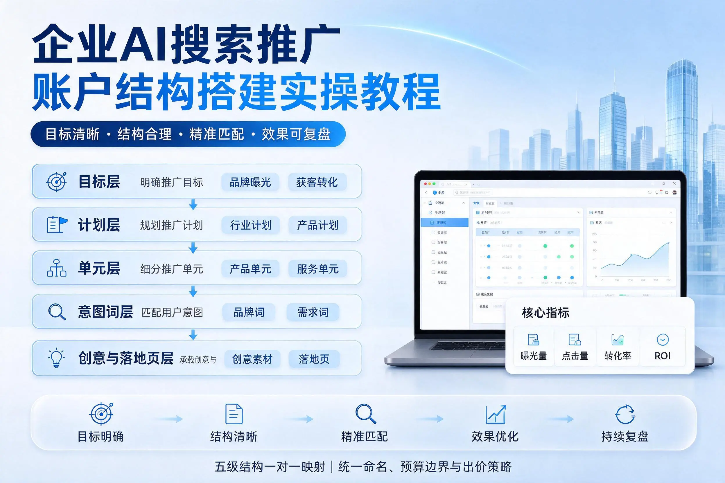 那曲企业AI搜索推广账户结构搭建实操教程